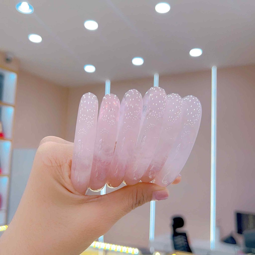 Set of Pink Acrylic Bangles